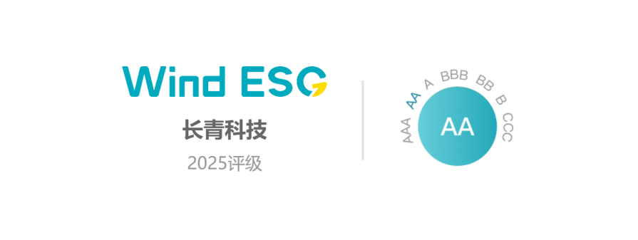 祝賀長(zhǎng)青科技榮獲“上市公司W(wǎng)ind ESG AA”評(píng)級(jí)!